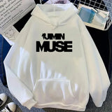 Jimin Muse Hoodie Fashion Women Harajuku Aesthetic Streetwear Casual Hoodies Unisex Vintage Pullovers Sweatshirts