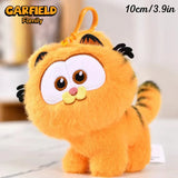 ORIGINAL Garfield Kawaii Soft Plush Toys Keychain Cute Cats Anime Stuffed Animals Peluche Doll Pendants Birthdays Gifts For Kids