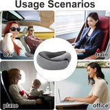 Memory Foam U-Shape Travel Neck Pillow – Snail Design