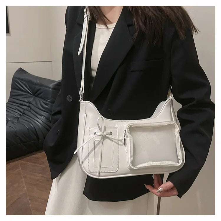 Y2K Transparent Ita Shoulder Bag – Harajuku Crossbody Purse