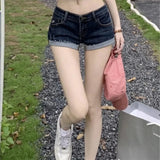 Low-Waist Denim Hot Pants – Slim Fit Summer Jean Shorts