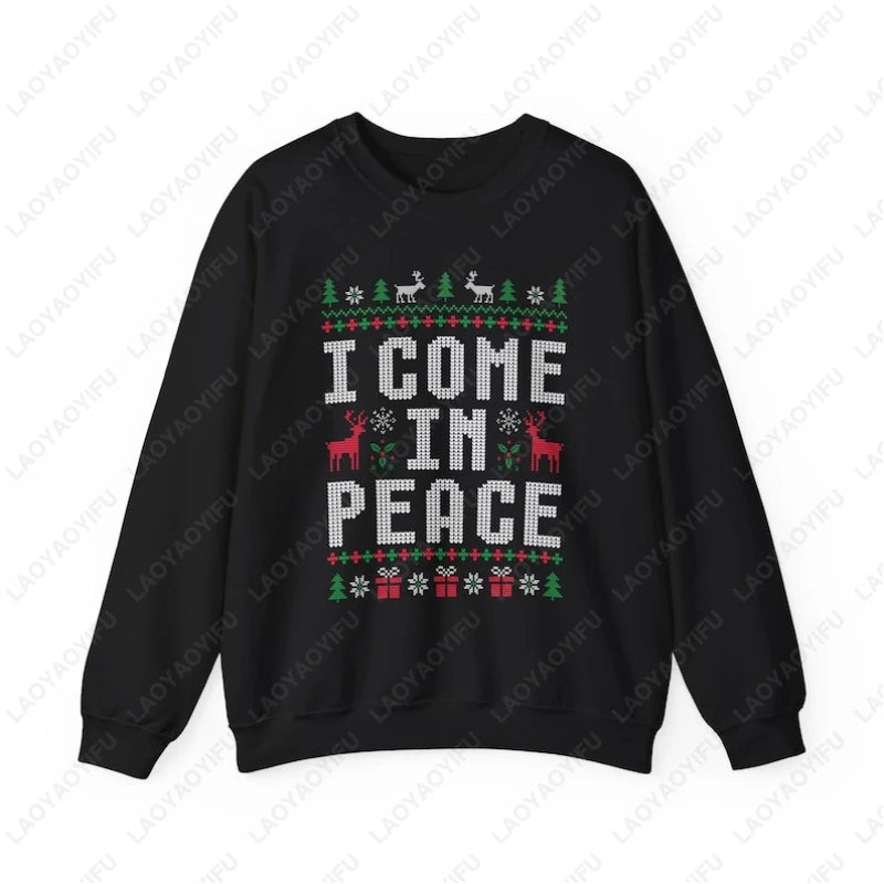 Playful Matching Couples Christmas Hoodie
