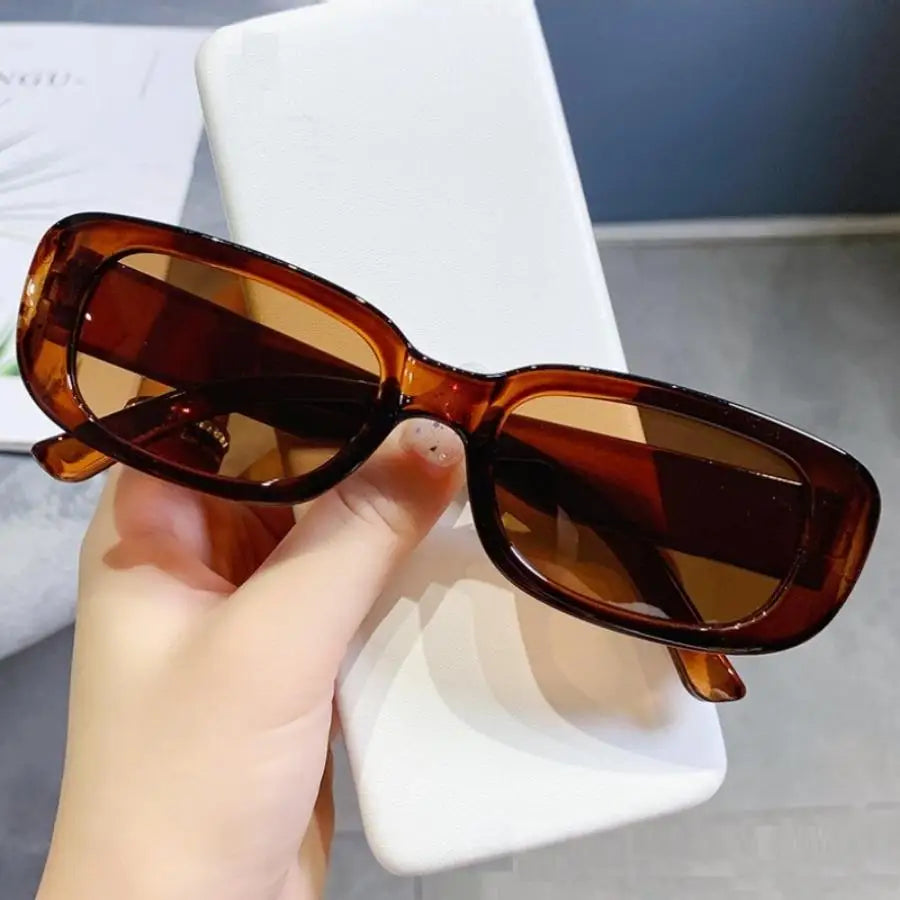 56PCS Rectangle Sunglasses – Vintage Unisex Eyewear
