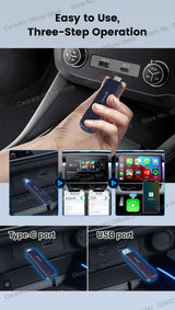 CarlinKit Mini5 Pro Wireless CarPlay & Android Auto Adapter
