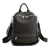 Zency Women's Genuine Leather Backpack High-Quality School Bag Travel Female Shopper Shoulder Satchel Rucksack Commuter