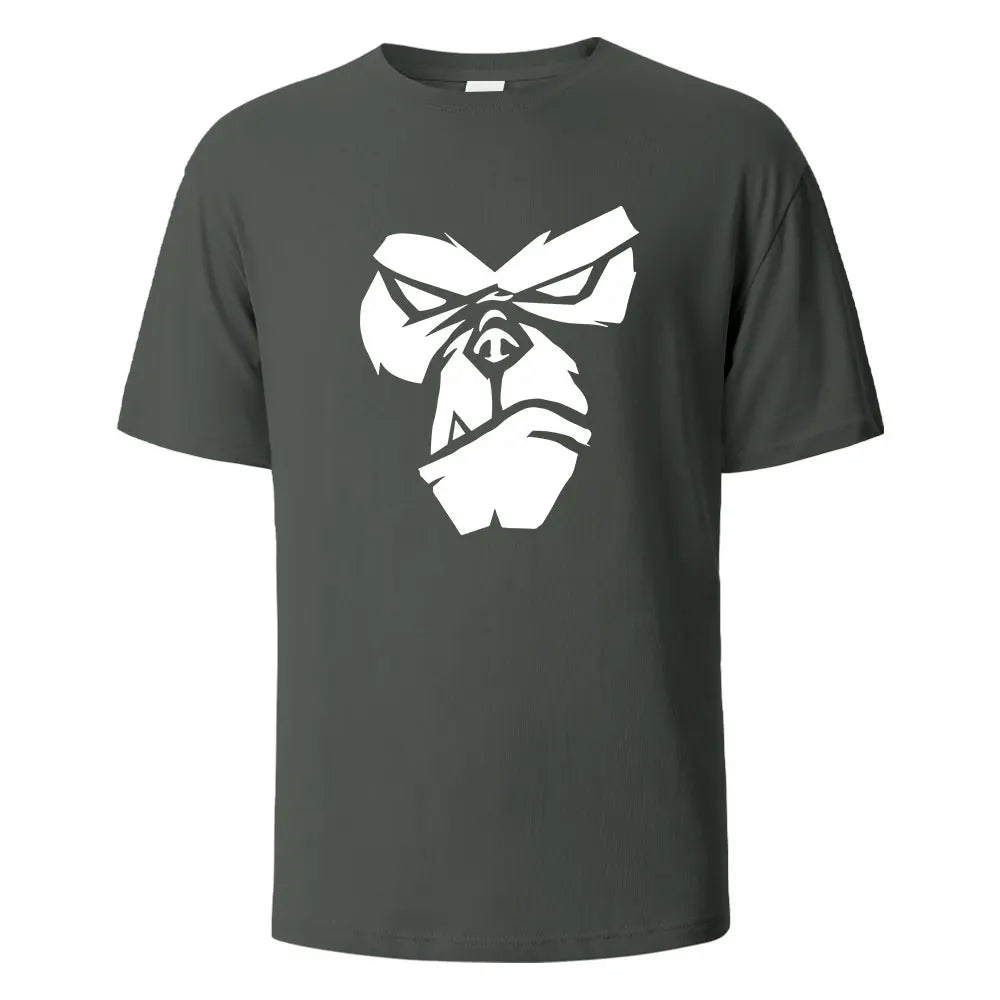 Gorilla Face Graphic Cotton T-Shirt