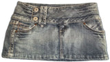 Women's Y2K Low-Rise Distressed Denim Shorts