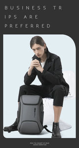 BANGE Business USB Charging Smart Backpacks Fits 15.6 Inch Laptop Commute Backpack WaterProof Carry On Bag for Men Travel Bags