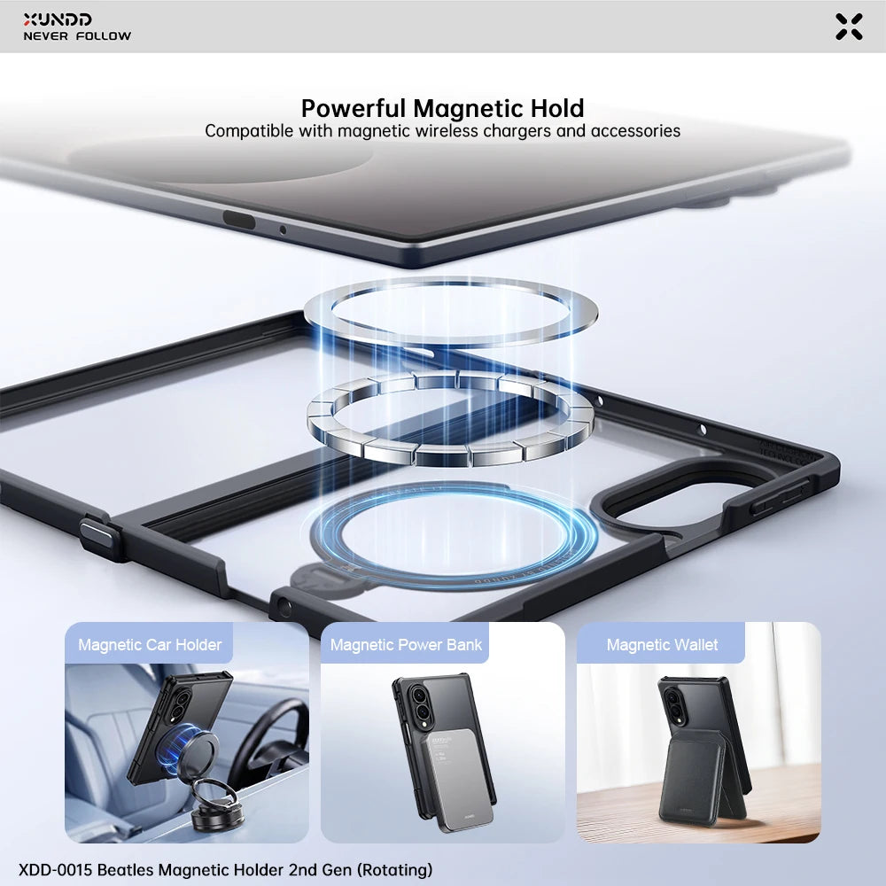 XUNDD Galaxy Z Fold 8 Case with Hinge Protection