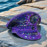 Rhinestone Captain Hat | Festival & Masquerade Cap