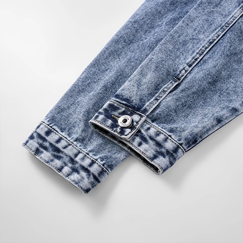 Washed Heavyweight Denim Jacket – Vintage Workwear