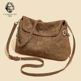 LAORENTOU Fabric Women's Strap Shoulder Bag Advanced Retro Underarm Large Capacity Fashion Quilted Handbag for Women Cossbody