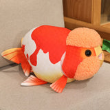 50cm Lifelike Fish Plush Stuffed Toy Goldfish Big Head Soft Pillow for Zoo Park Souvenir Lovely Lan Shou Animal Plushie