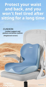 Upgrade "L" Shape Memory Foam Orthopedic Cushion Comfort Ergonomic Design Back Coccyx Pillow Car Seat Office Chair Pain Relief