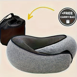 1 pc Ergonomic U-Shaped Travel Pillow – Soft, Durable Neck Support for Airplanes, Trains,  Cars & Office Naps – Portable Pillow