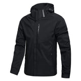 Men’s Hooded Rain Jacket with Detachable Hood
