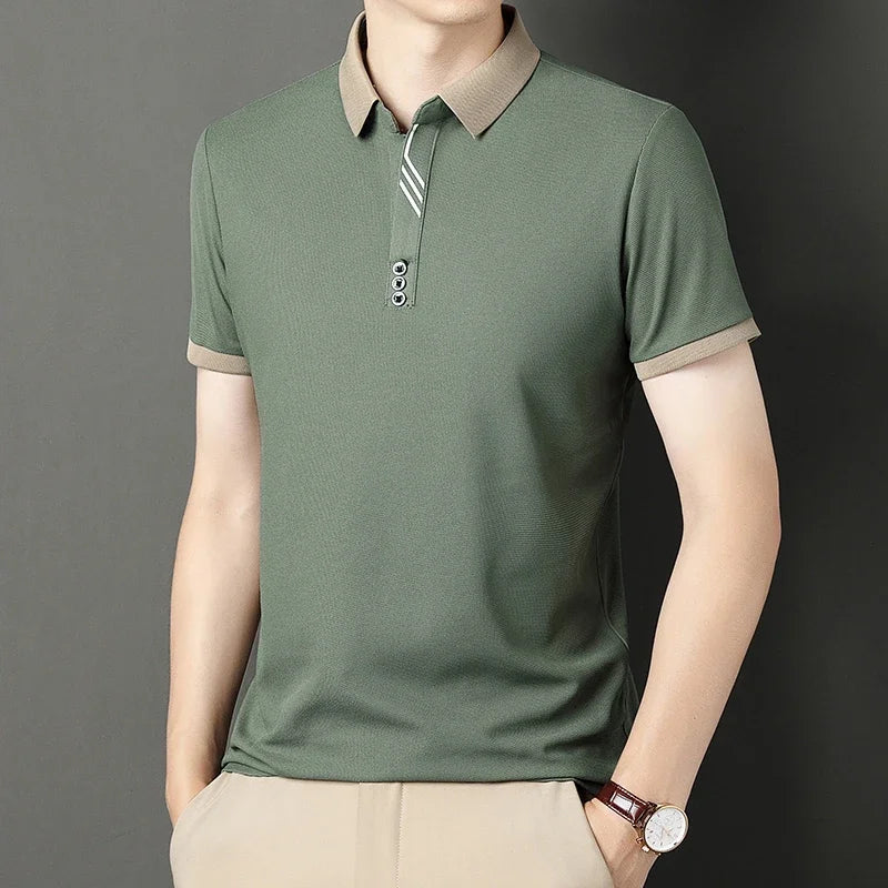 Men's Classic Solid Polo Shirt | Everyday Elegance