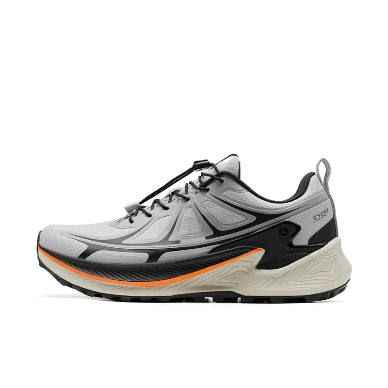 Xtep Men's Hiking Shoes 2025 Summer Anti-slip Wear-resistant Wrapping Shock-absorbing Lightweight Outdoor Sneakers 875319170005
