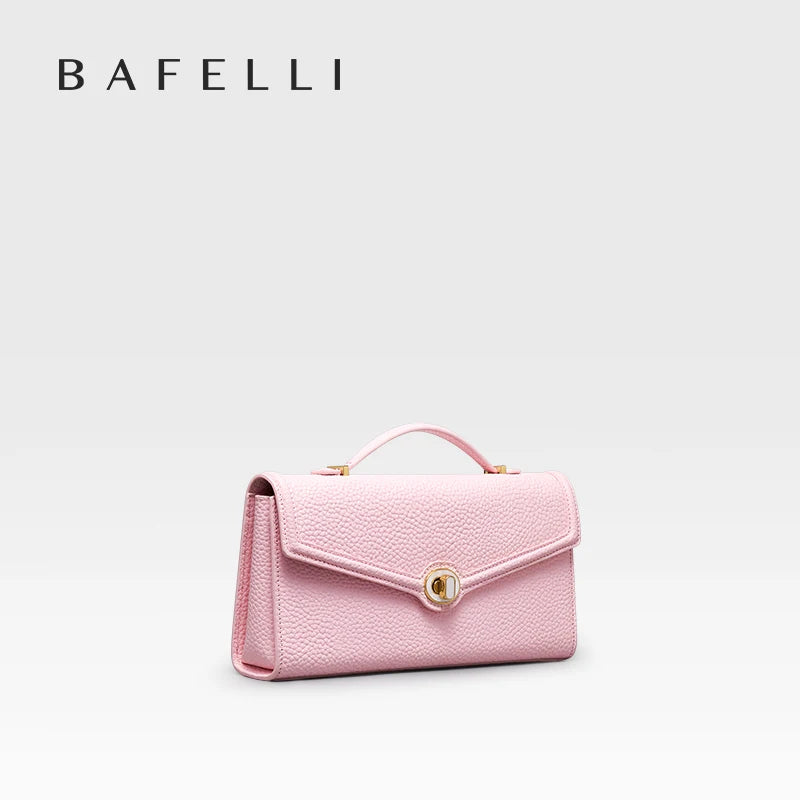 BAFELLI 2026 NEW WOMEN'S HANDBAG LEATHER WALLET PARTY SHOULDER DRESS PURSE LUXURY DESIGNER BRAND FEMALE EVENING BAGS CLUTCHES
