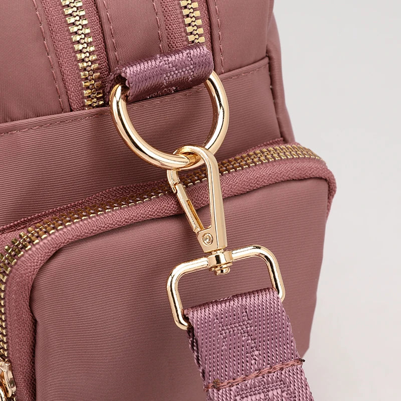 High Quality Fabric Women Shoulder Bag Pretty Style Gilrs Shopping Messenger Bag Fashion Casual Double Layers Women Handbag