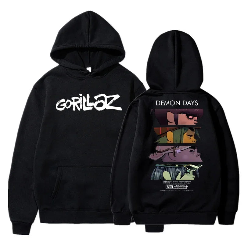 Gorillaz Graphic Hoodie with Relaxed Fit
