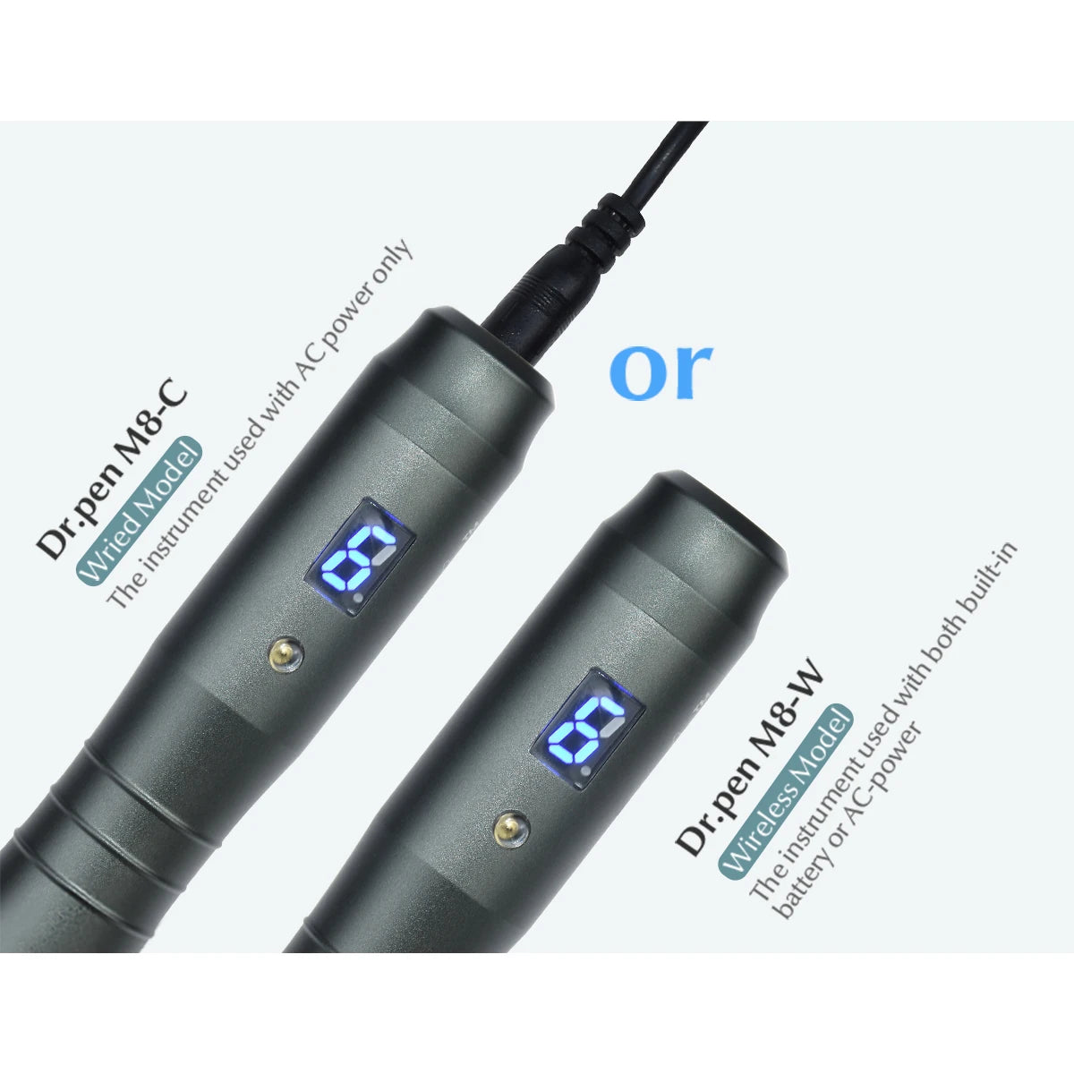 Dr pen Ultima M8 With 22 Cartridge Wireless MTS Derma Microneedle Pen Kit Professionals Use Beauty Machine Needle length 0.25 mm