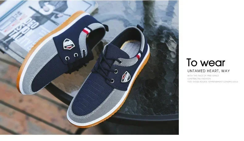 Best Selling Men's casual shoes Vulcanized Work loafers Mesh Lightweight Man sports shoes Canvas Shoes for Men