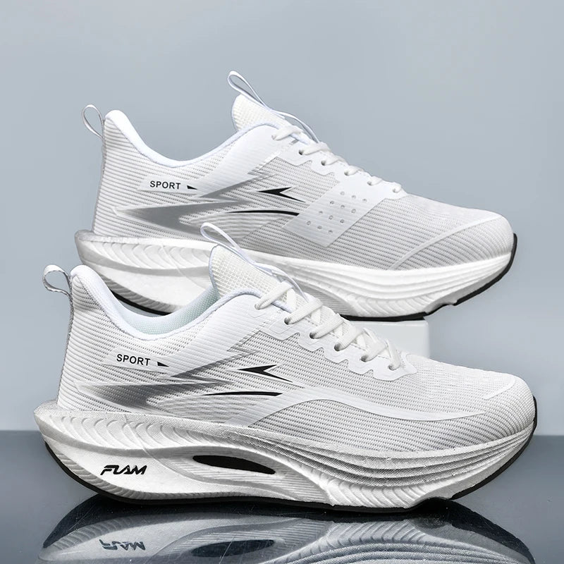 Marathon Running Shoes — Carbon Board, Air Cushion, Breathable & Lightweight Sneakers for Men & Women