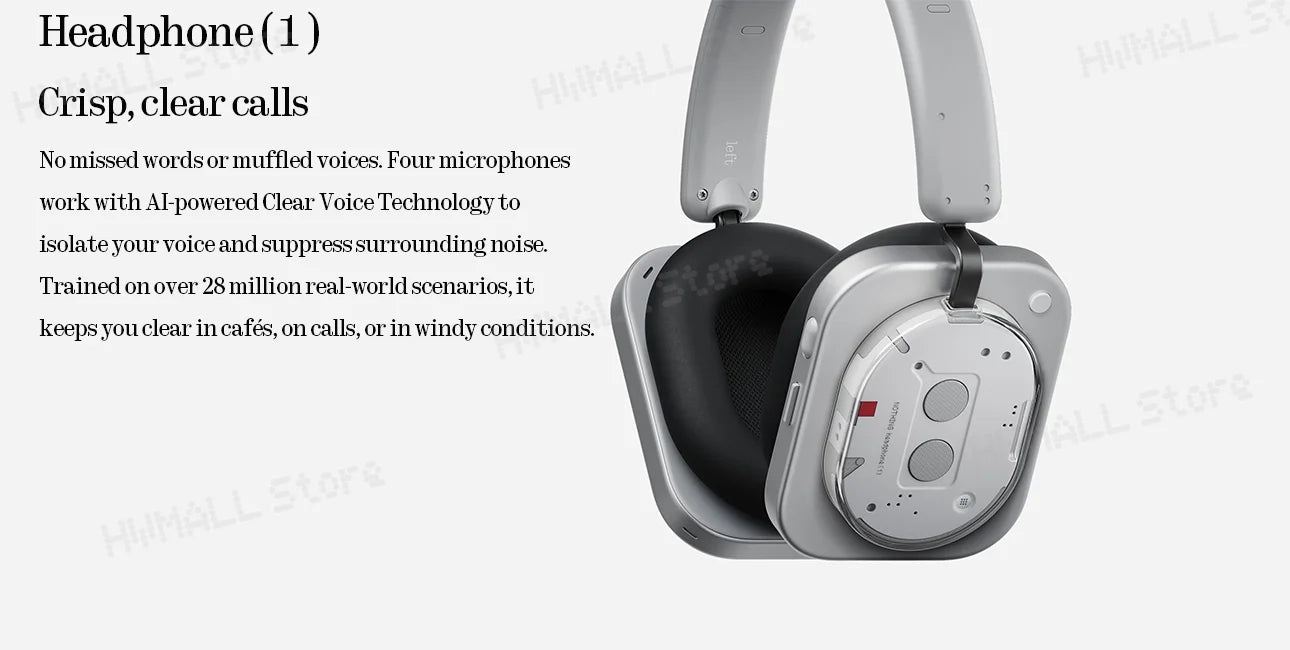 Nothing Headphone (1) Up to 80 hours of playback