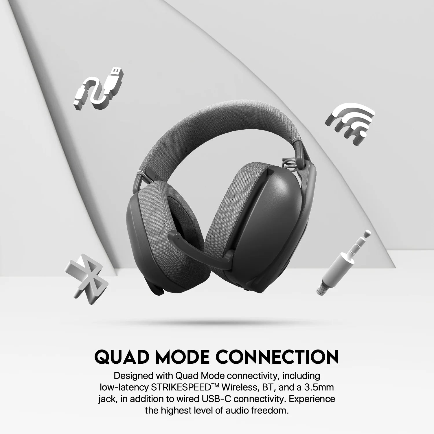 FANTECH WHG03P STUDIO PRO Gaming Headphones Wired& Wireless Bluetooth 7.1 Surround Headset With Noise Reduction Mic For PS5 XBOX