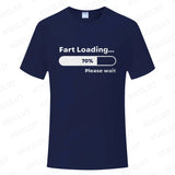 Huge Fart Loading Men's T-shirt Humor Tee Joke Gag Tshirt for Dad Gifts Guys Male Clothes Short Sleeve Tees Funny Graphic Tops