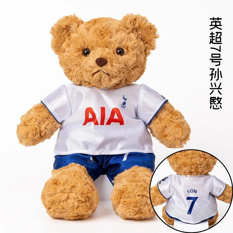 Football Star Plush Teddy Bear Doll | Kids & Fans Gift