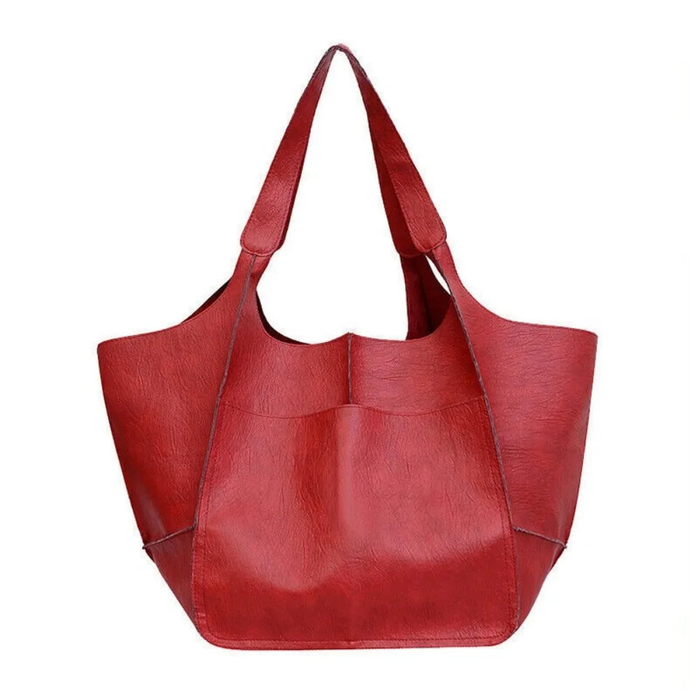 Large PU Leather Tote Bag for Everyday Carry