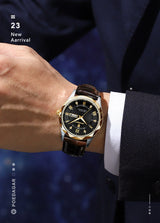 POEDAGAR 615 Men's Luxury Quartz Watch