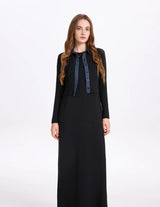 Ribbed Cardigan & Maxi Dress Set