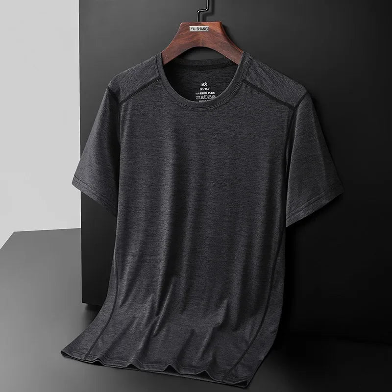 Men and Women's Breathable Camping Tee Shirt, Basic Sports Tops, Male and Female T-Shirts, Drop Shipping, Size Up to 8XL, Summer