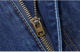 Plus Size Men's Jeans 10XL(160kg) Straight Leg Stretch Denim Pants For 160KG Heavyweight Blue/Black Big & Tall Casual Trousers