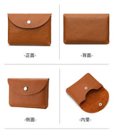 Custom Letters Fashion Women Short Wallet Genuine Leather Double Wallet Small Coin Purse Mini Credit Card Holder Key Storage Bag