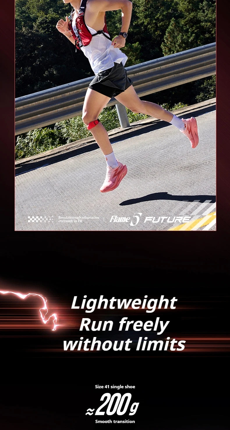 361 Degrees Flame 5 Future Running Shoes New Marathon Carbon Breathable Energy Return Durable Cushion Stable Sneakers 672612207