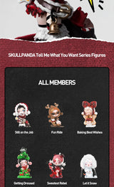 POPMART SKULLPANDA Tell Me What You Want Series Blind Box Toys Mystery Box Mistery Action Figure Surprise Model Birthday Gift
