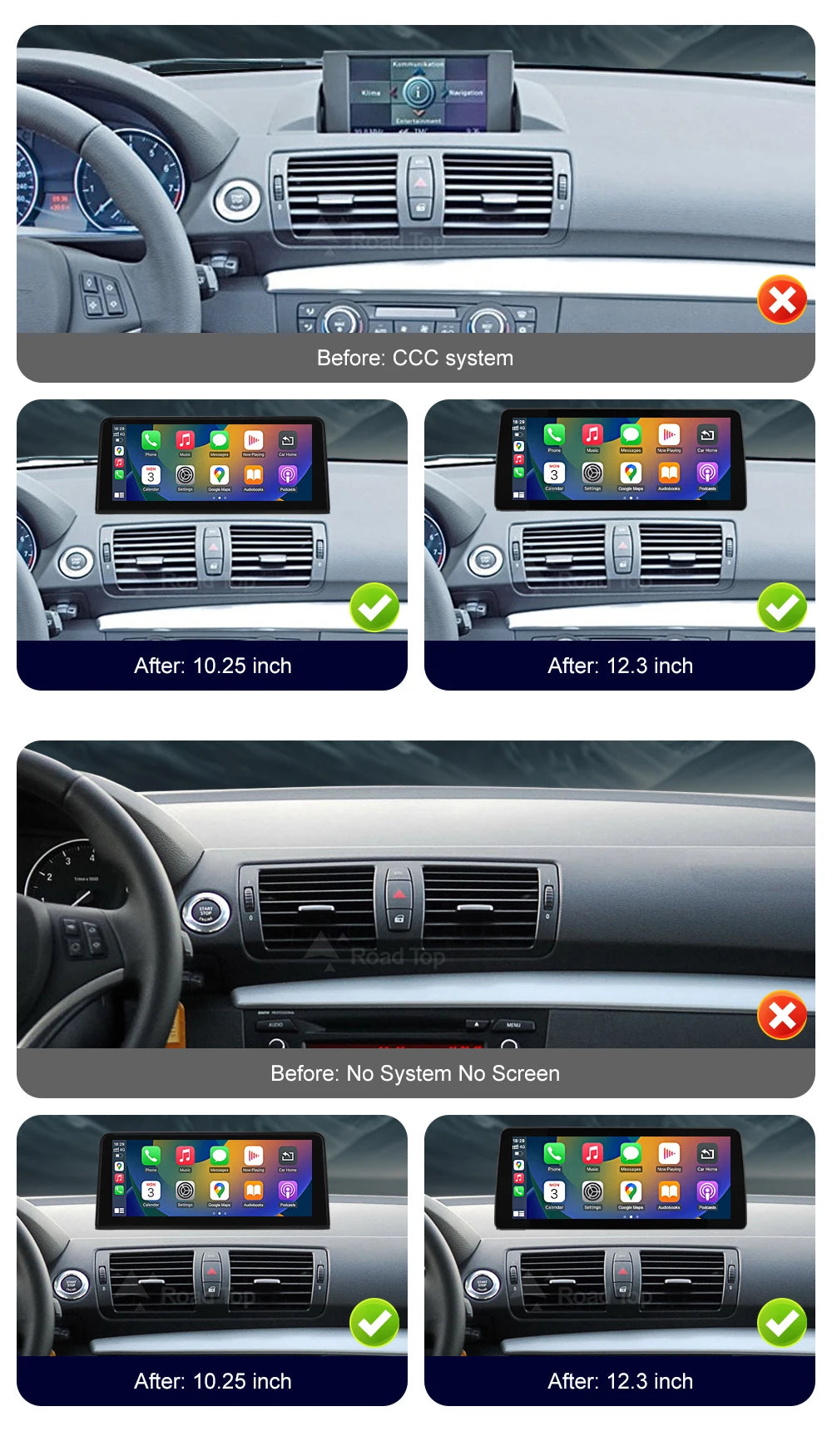 BMW 1 Series Wireless CarPlay & Android Auto Display