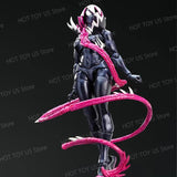 NEW KO KAIYODO REVOLTECH SPIDERMAN GWENOM Anime Action Figures Revoltech Amazing Yamaguchi Gwenom Venomized Gwen Stacy Model Toy