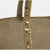 Women's Faux Suede Satchel Bag