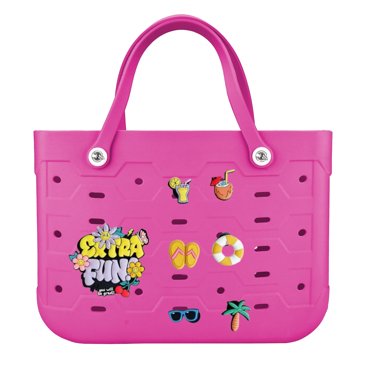 EVA Large Tote Bag Beach Storage 2 in 1 Waterproof Lightweight Travel Handbag for Women