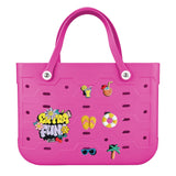 EVA Large Tote Bag Beach Storage 2 in 1 Waterproof Lightweight Travel Handbag for Women