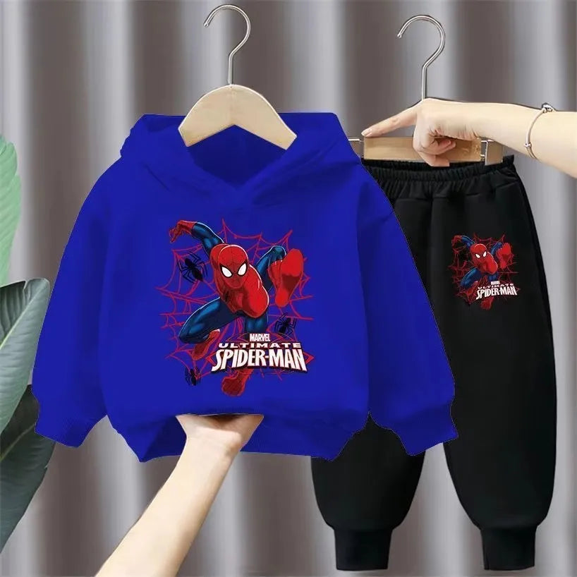Spring Autumn Children's Clothing Sets Boys Cartoon Sweatshirts and Sweatpants 2pcs Sets Kids Hoodied Sport Pullover Tracksuits