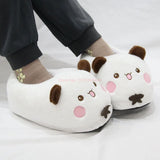 Panda Bubu & Yier Plush Slippers - Unisex Indoor Cotton Shoes