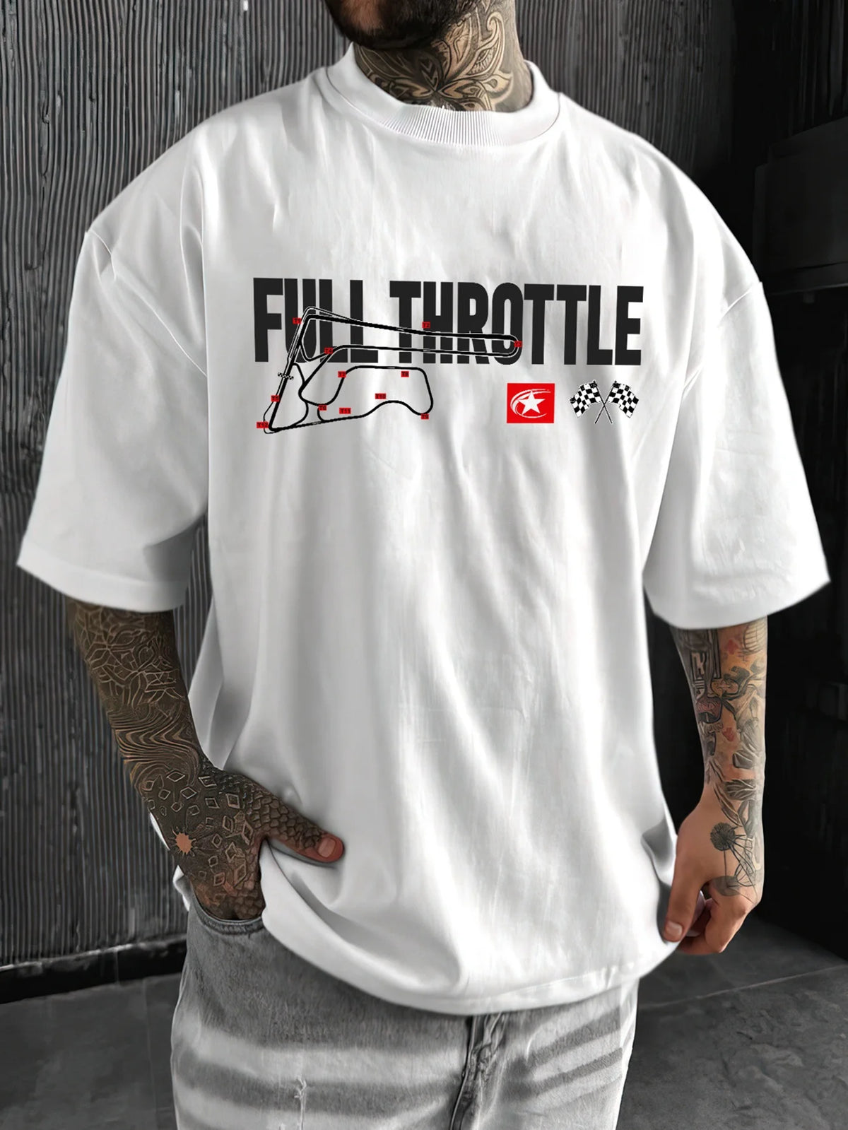 Unisex Formula Racing Cotton T-Shirt | Loose Fit