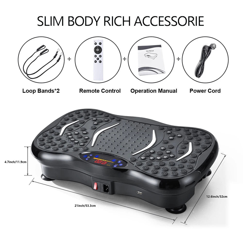 Vibration Plate Exercise Machine with Bluetooth & Full Body Shaker