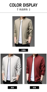 Men’s Classic Baseball Collar Casual Jacket